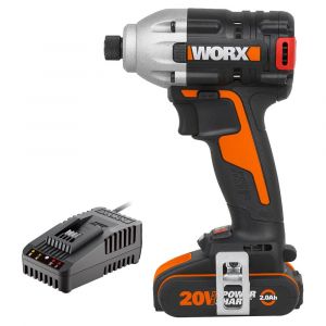 WORX WX261.9C 20Volt/2.0Ah Li-ion 260Nm Kömürsüz Profesyonel Darbeli Tornavida