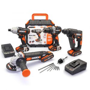 WORX WXKS3 WX352 + WX291.9 + WX800.9 + WX390.9 + WA3601 + WA3551 20V/2Am Pro Kombo Set