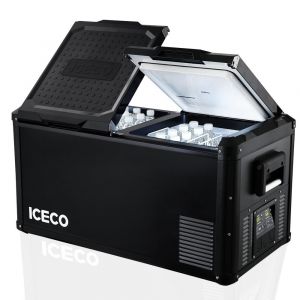 ICECO VL90PROD 12/24Volt 220Volt 90 Litre Çift Bölmeli Outdoor Kompresörlü Oto Buzdolabı/Dondurucu