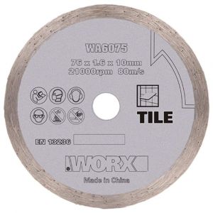 WORX WA6075 WX801 İçin 76x10mm Fayans, Seramik, Mermer Elmas Kesme Diski
