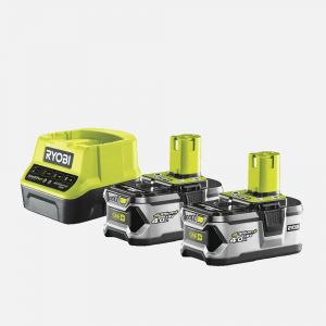 Ryobi RC18120240 18Volt / 4,0 Ah Li-Ion Yedek İki Akü ve Akü Şarj Cihazı