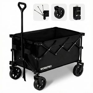 WORKPRO WP285015 80Kg 4 Tekerli Katlanabilir Ağır Hizmet Taşıma Arabası