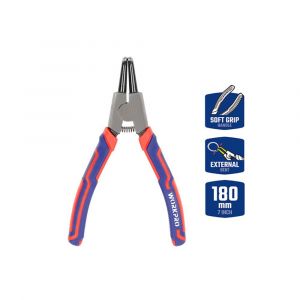 WORKPRO WP231151 180MM CR-V Eğri Uçlu Yaylı Profesyonel Dış Segman Pensesi