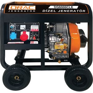 Orac DG8000CLE Dizel Marşlı Jeneratör 7,5 Kva 11 Hp