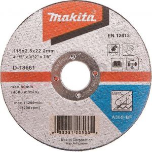 Makita D-18661 Kesme Diski 115x2.5mm Metal 50 Adet