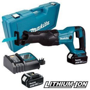 Makita DJR186RFE Çift Akülü Kılıç Testere 18 V 3.0 Ah Li-ion