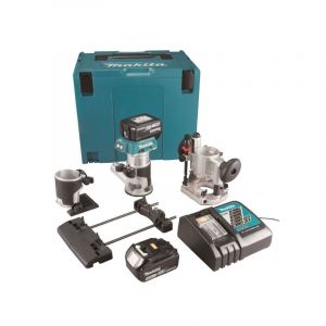 Makita DRT50RTJX9 18V 5.0Ah Li-ion Fırçasız Akülü Freze Seti