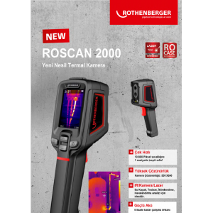Rothenberger Roscan 2000 Termal Kamera (Sıcaklık ve Su Kaçağı Tespit Cihazı)