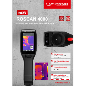 Rothenberger Roscan 4000 Termal Kamera (Sıcaklık ve Su Kaçağı Tespit Cihazı)
