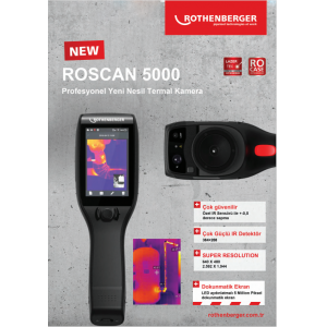 Rothenberger Roscan 5000 Termal Kamera (Sıcaklık ve Su Kaçağı Tespit Cihazı)
