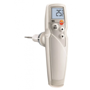 Testo 105 - Tek Elle Kullanılabilen Sıcaklık Ölçüm Cihazı, Standart Ölçüm Uçlu
