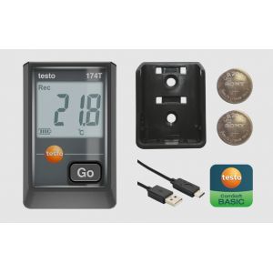 Testo 174 T - USB-C ve PC Yazılımına Sahip Mini Sıcaklık Data Logger